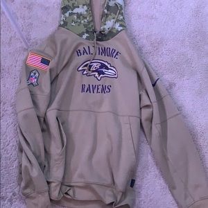Baltimore ravens camo sweatshirt salute to service